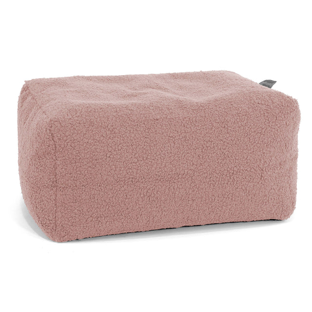 Liten Fotskammel - Bouclé Rosa 01