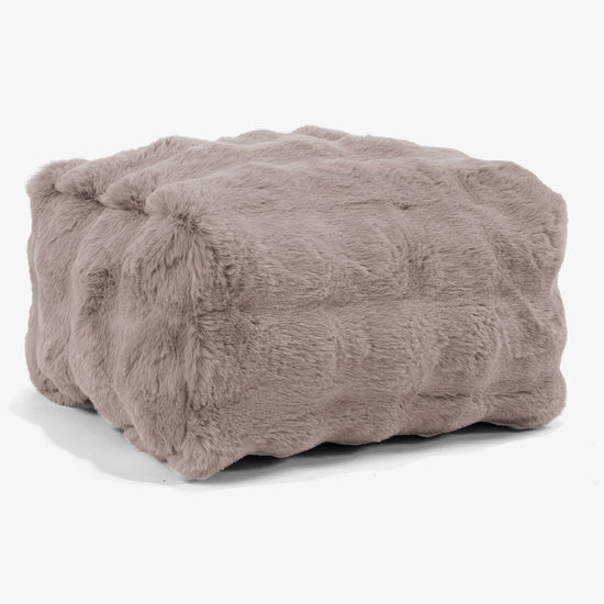 Liten Fotskammel - Falsk Pels Boble Mink 01