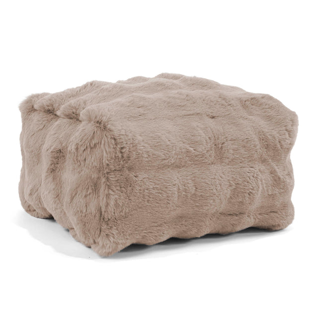 Liten Fotskammel - Falsk Pels Boble Mink 01