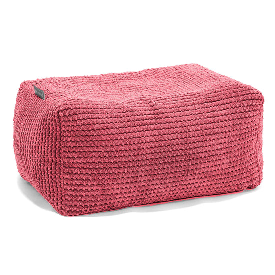 Liten Fotskammel - Pom-pom Pastellrød 01