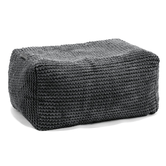 Liten Fotskammel - Pom-pom Svart 01