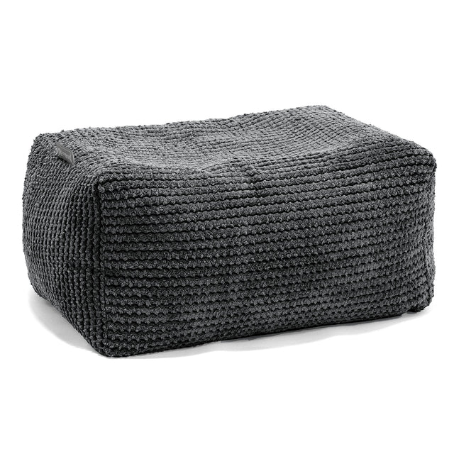 Liten Fotskammel - Pom-pom Svart 01