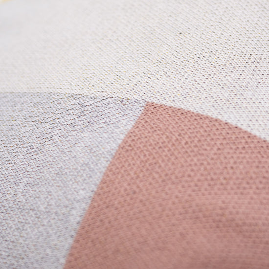 Liten Fotskammel - Strikket Fargeblokk Grå 03