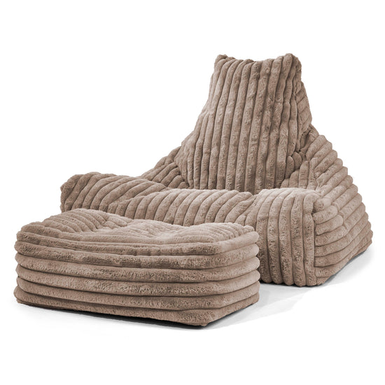 Lounge Saccosekk - Ultrabehagelig Kord Mink 02