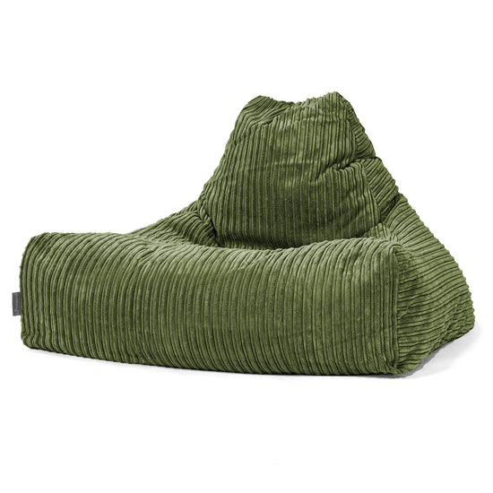 Lounge Saccosekk - Kordfløyel Skoggrønn 01