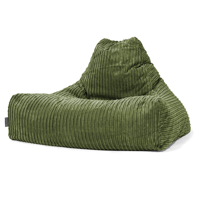 Lounge Saccosekk - Kordfløyel Skoggrønn 01