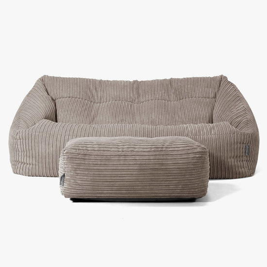 Maya Sakkosekk Sofa - Kordfløyel Duegrå 02