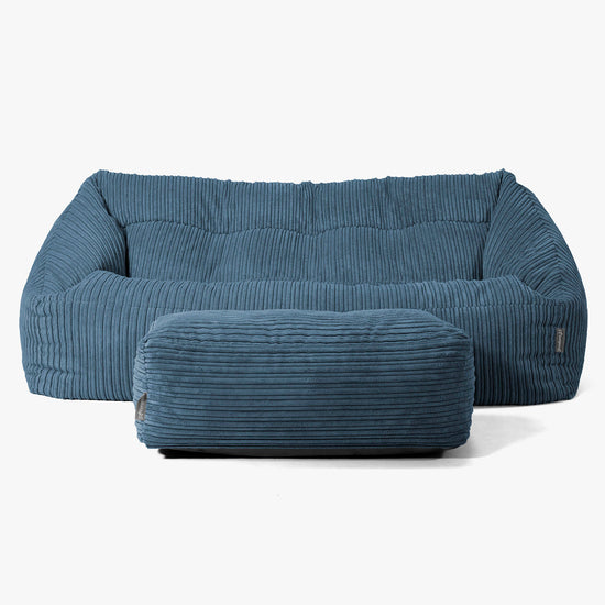 Maya Sakkosekk Sofa - Kordfløyel Marineblå 02