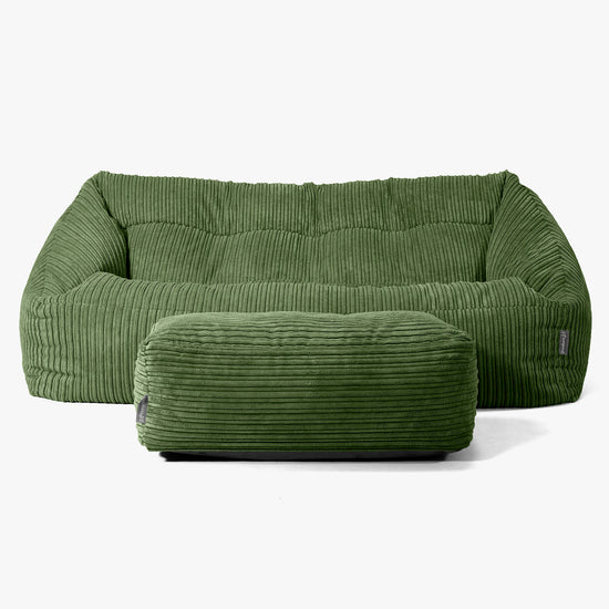 Maya Sakkosekk Sofa - Kordfløyel Skoggrønn 02