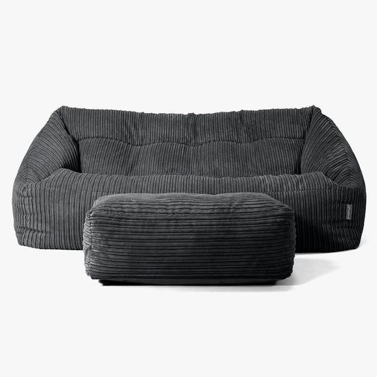 Maya Sakkosekk Sofa - Kordfløyel Svart 02