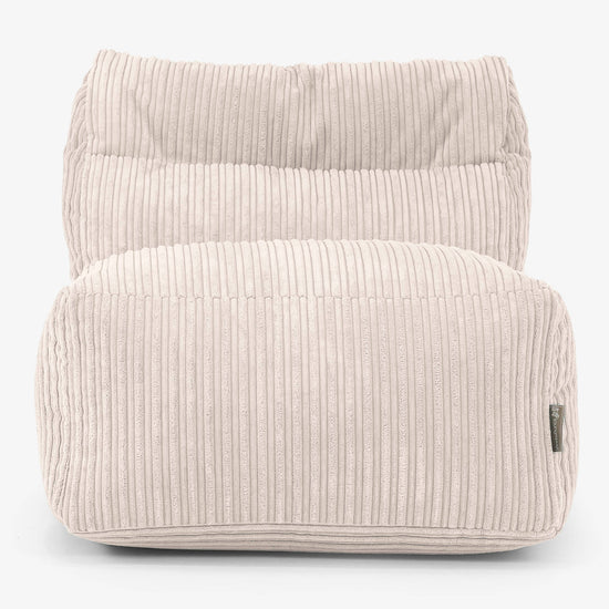 Modulsofa Saccosekk, Midtseksjon - Kordfløyel Elfenben 02