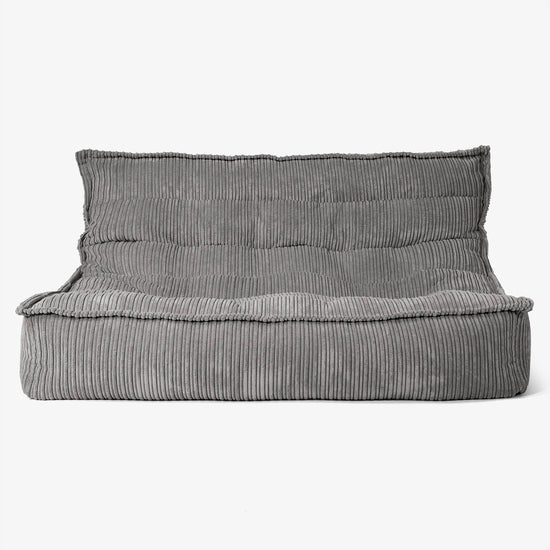 Oliver Gulvsofa Saccosekk - Kordfløyel Grafitt 01