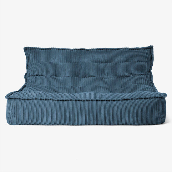 Oliver Gulvsofa Saccosekk - Kordfløyel Marineblå 01