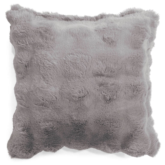 Putetrekk 47 x 47cm - Falsk Pels Boble Grå 01