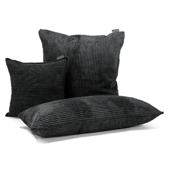 Putetrekk 47 x 47cm - Pom-pom Svart 04