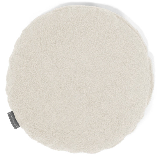 Rund Putetrekk 50cm - Bouclé Elfenben 01