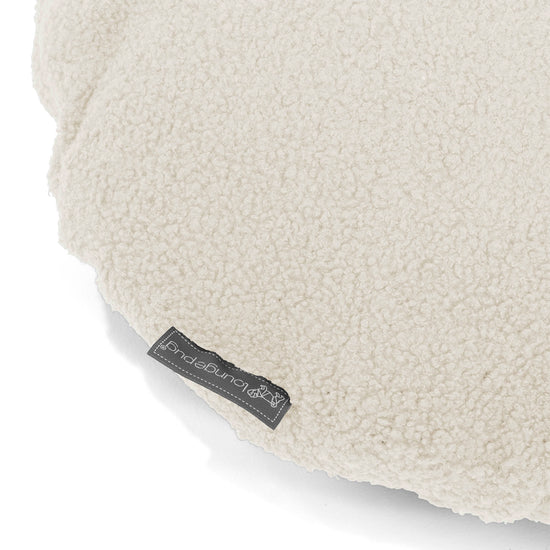 Rund Putetrekk 50cm - Bouclé Elfenben 02