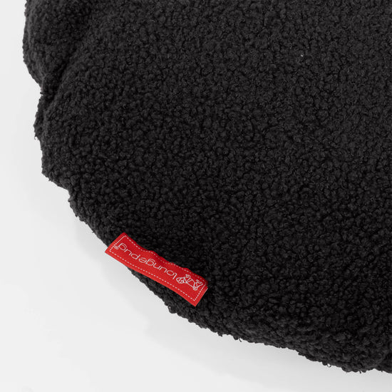 Rund Putetrekk 50cm - Bouclé Grafitt 02