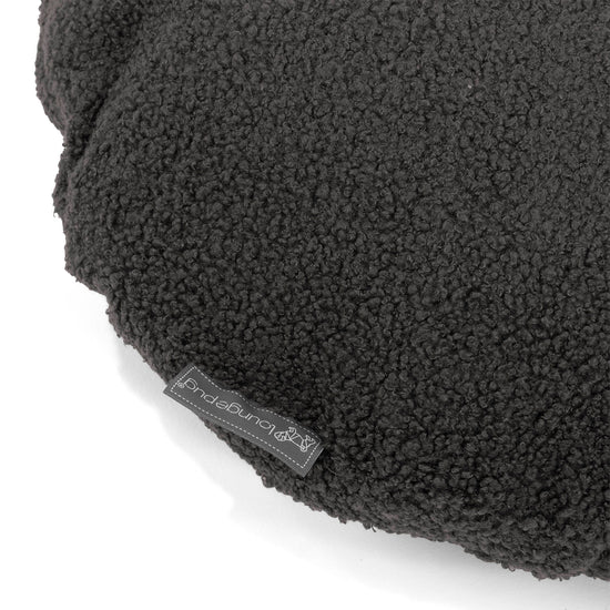 Rund Putetrekk 50cm - Bouclé Grafitt 02