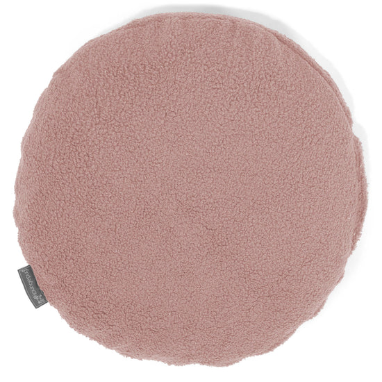 Rund Putetrekk 50cm - Bouclé Rosa 01
