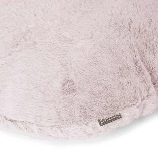 Rund Putetrekk 50cm - Kanin-fuskepels Støvete Rosa 02
