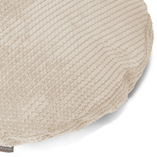 Rund Putetrekk 50cm - Pom-pom Elfenben 02