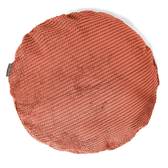 Rund Putetrekk 50cm - Pom-pom Gresskaroransje 01