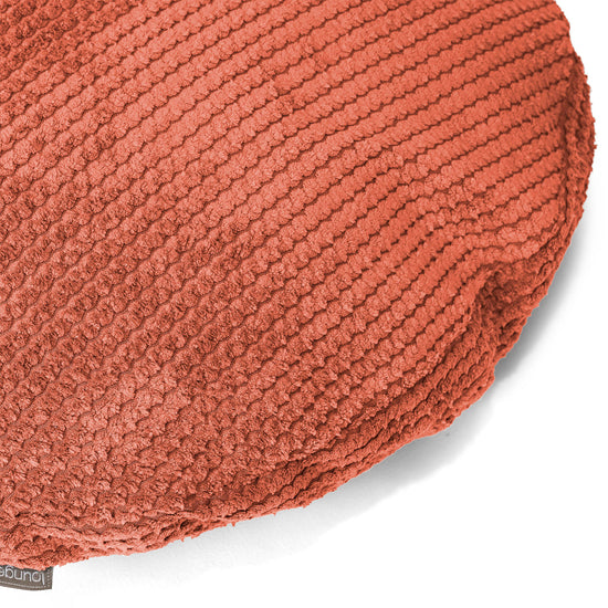 Rund Putetrekk 50cm - Pom-pom Gresskaroransje 02
