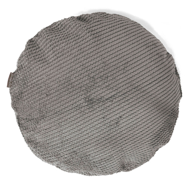 Rund Putetrekk 50cm - Pom-pom Koksgrå 01