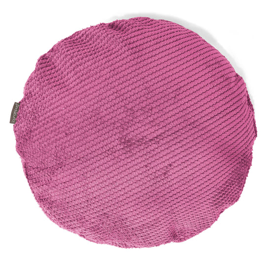 Rund Putetrekk 50cm - Pom-pom Rosa 01