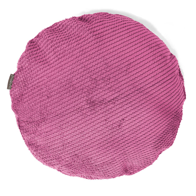 Rund Putetrekk 50cm - Pom-pom Rosa 01