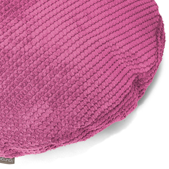 Rund Putetrekk 50cm - Pom-pom Rosa 02