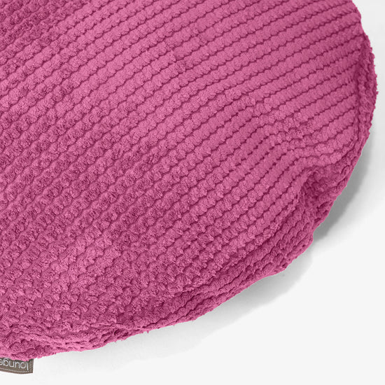 Rund Putetrekk 50cm - Pom-pom Rosa 02