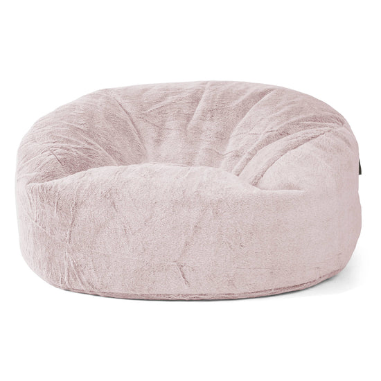 Saccosekk Sofa 'Mammut' - Kanin-fuskepels Støvete Rosa 01