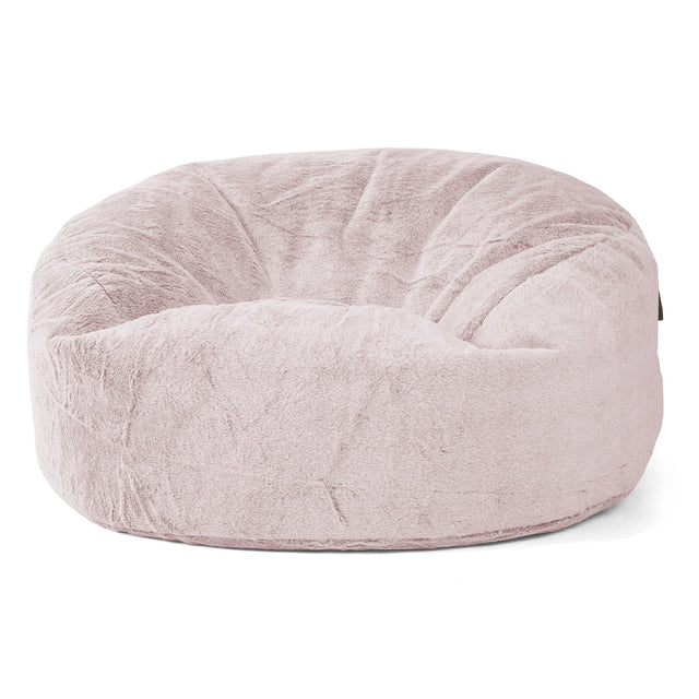 Saccosekk Sofa 'Mammut' - Kanin-fuskepels Støvete Rosa 01