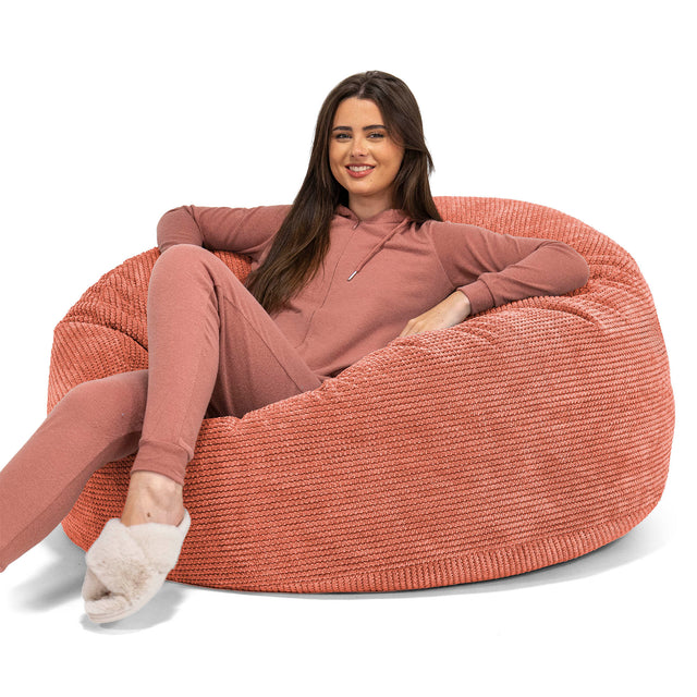 Saccosekk Sofa 'Mammut' - Pom-pom Gresskaroransje 01