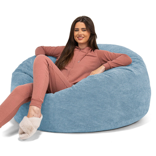 Saccosekk Sofa 'Mammut' - Pom-pom Himmel 01