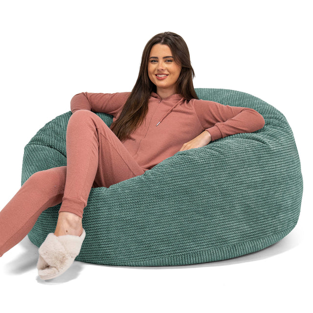 Saccosekk Sofa 'Mammut' - Pom-pom Mosegrønn 01