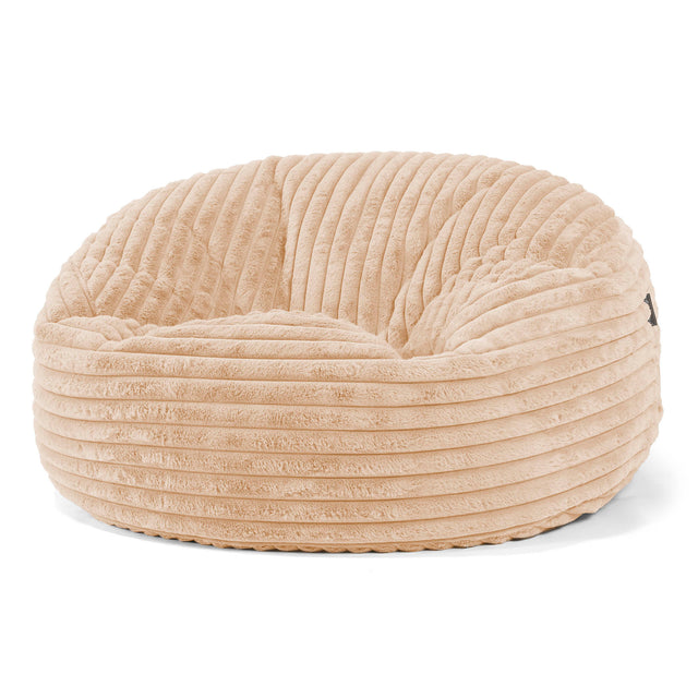 Saccosekk Sofa 'Mammut' - Ultrabehagelig Kord Fersken 01