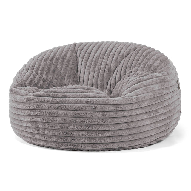 Saccosekk Sofa 'Mammut' - Ultrabehagelig Kord Grå 01