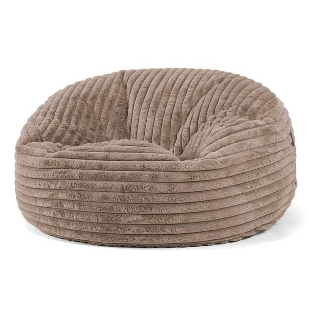 Saccosekk Sofa 'Mammut' - Ultrabehagelig Kord Mink 01