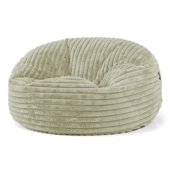 Saccosekk Sofa 'Mammut' - Ultrabehagelig Kord Salviegrønn 01