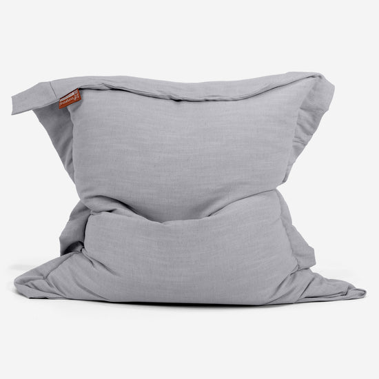 Saccosekk XXL - Linen Look Sølv 01