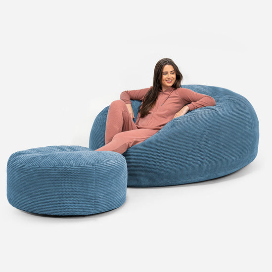Sakkosekk Sofa 'Mega-Mammut' - Pom-pom Himmel 02