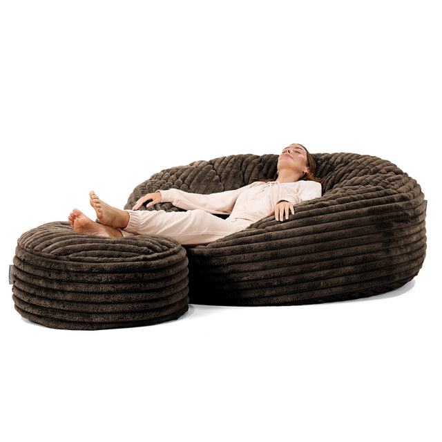 Sakkosekk Sofa 'Mega-Mammut' - Ultrabehagelig Kord Sobel