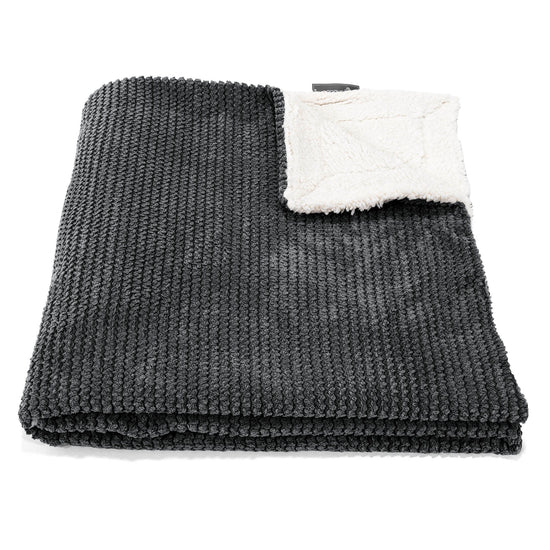 Sherpateppe - Pom-pom Svart 02