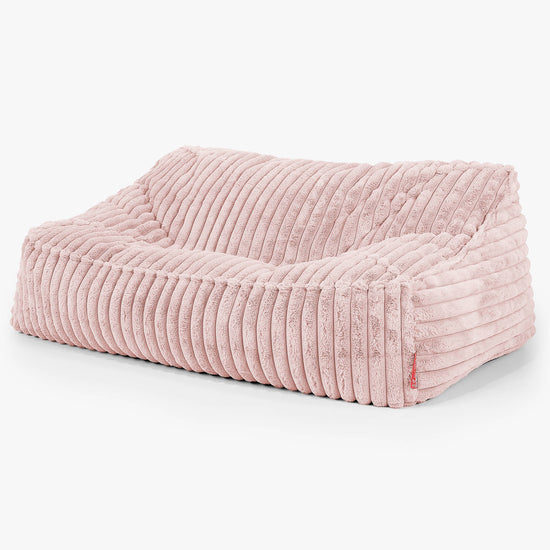 Sloucher Sakkosekk Sofa - Ultrabehagelig Kord Støvete Rosa 01