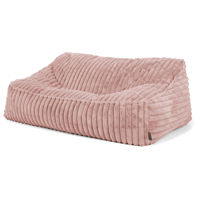 Sloucher Sakkosekk Sofa - Ultrabehagelig Kord Støvete Rosa 01