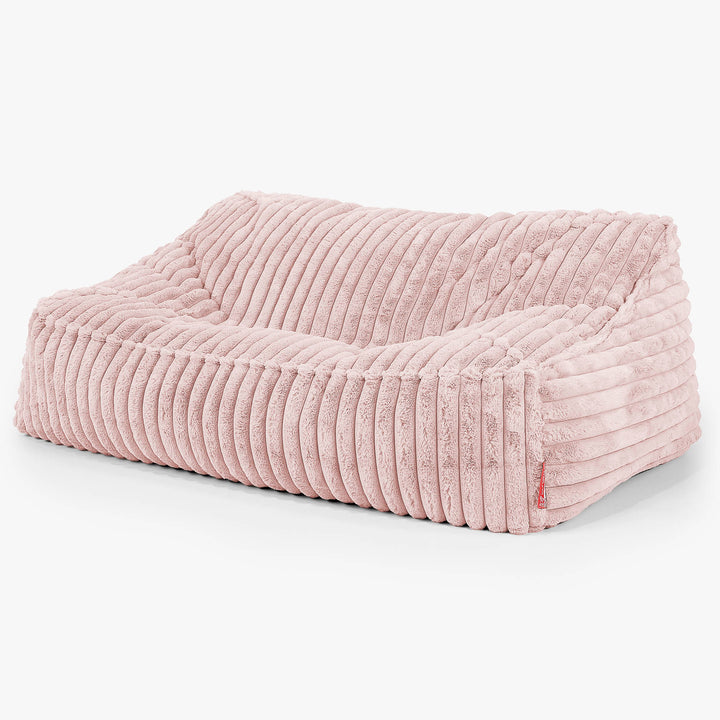 Sloucher Sakkosekk Sofa - Ultrabehagelig Kord Støvete Rosa 01