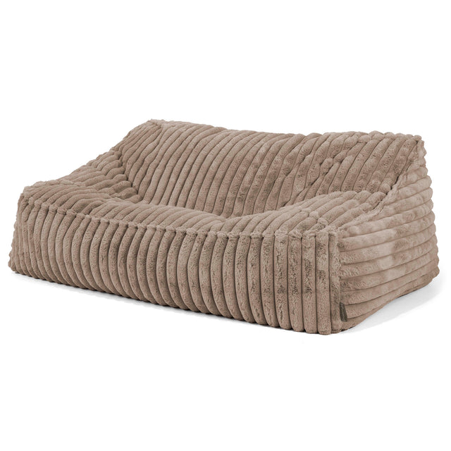 Sloucher Sakkosekk Sofa - Ultrabehagelig Kord Mink 01